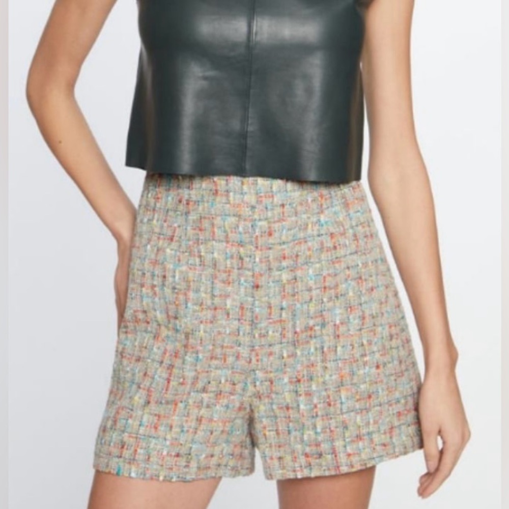 Walter Baker Tweed Serena Rainbow Shorts